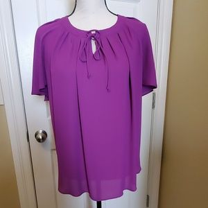 Apt 9 Flutter Sleeve top